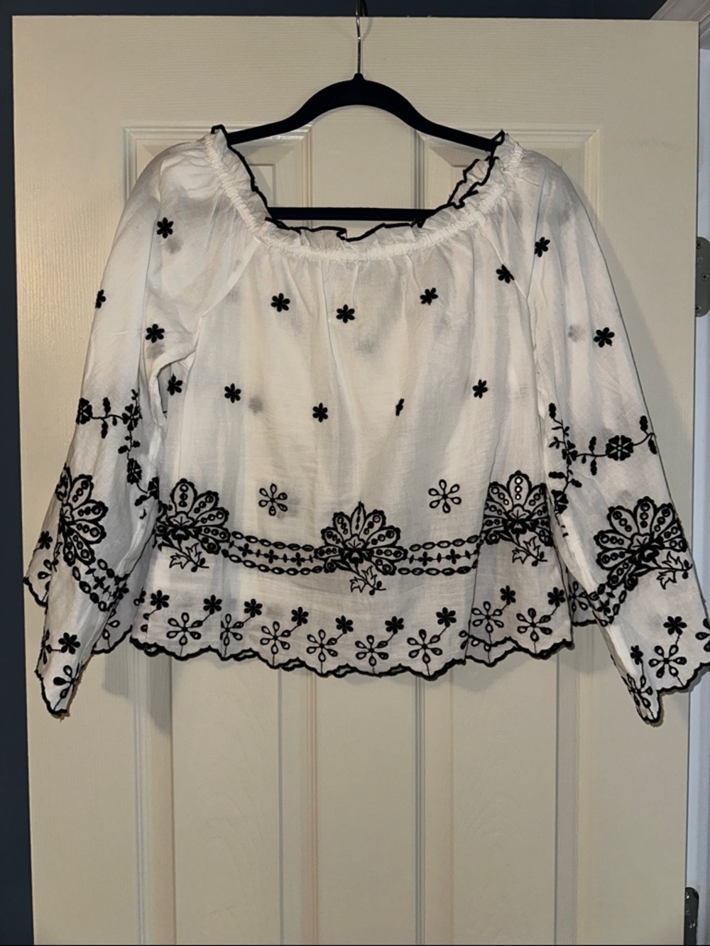 Maeve by Anthropologie eyelet off the shoulder top